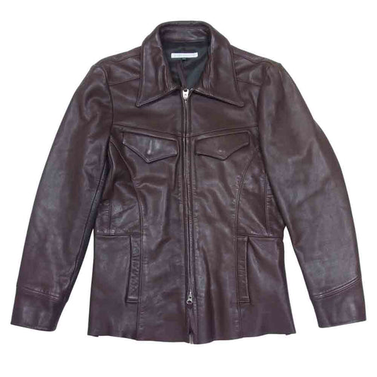 REDMOON レッドムーン カウハイド レザージャケット 日本製 ブラウン系 36【中古】