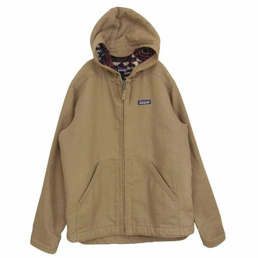 patagonia パタゴニア 16AW 27163 Lined Canvas Hoody 裏ボア ラインド キャンバス フーディー ジャケット ベージュ系 M【中古】