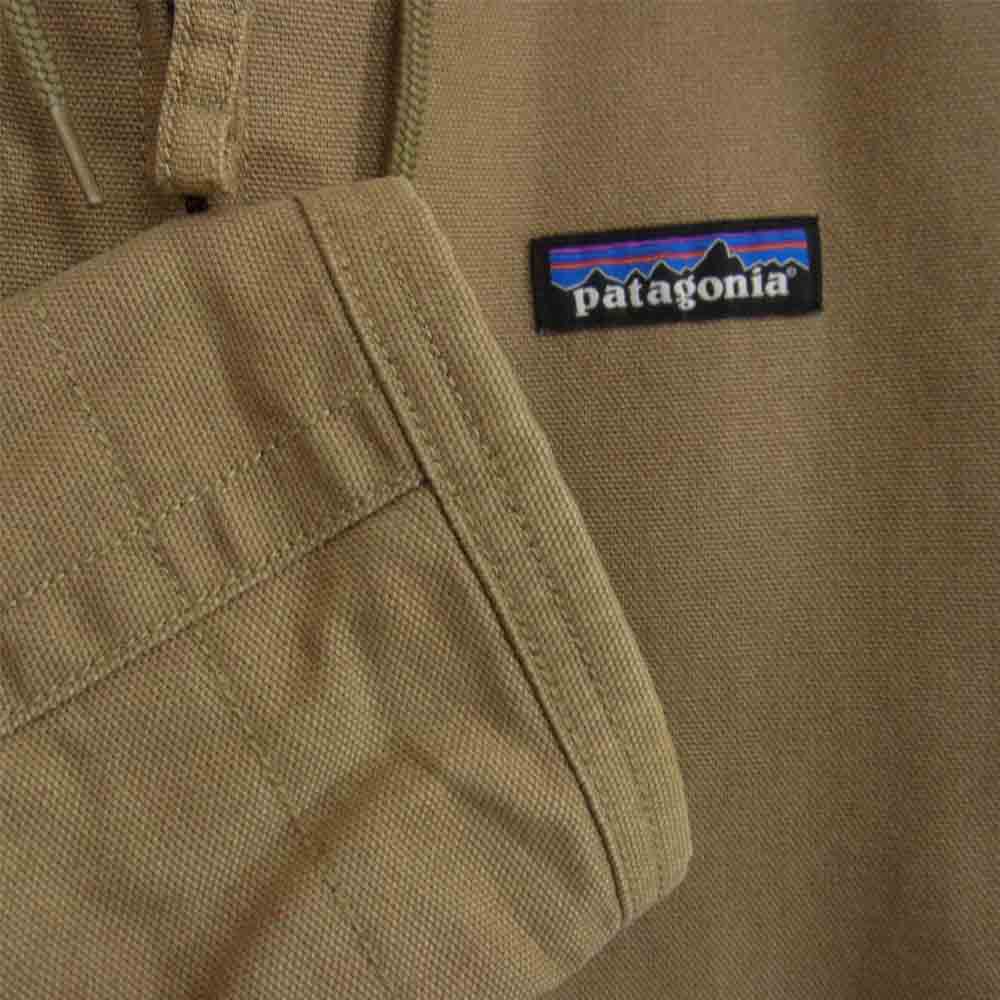 patagonia パタゴニア 16AW 27163 Lined Canvas Hoody 裏ボア ラインド キャンバス フーディー ジャケット ベージュ系 M【中古】