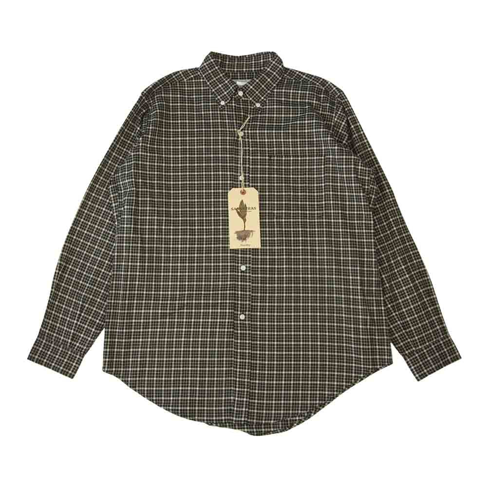 SASAFRAS ササフラス SF-211827 Green Thumb Shirt Graph Check グリーンサム チェック シャツ ブラック系 L【新古品】【未使用】【中古】