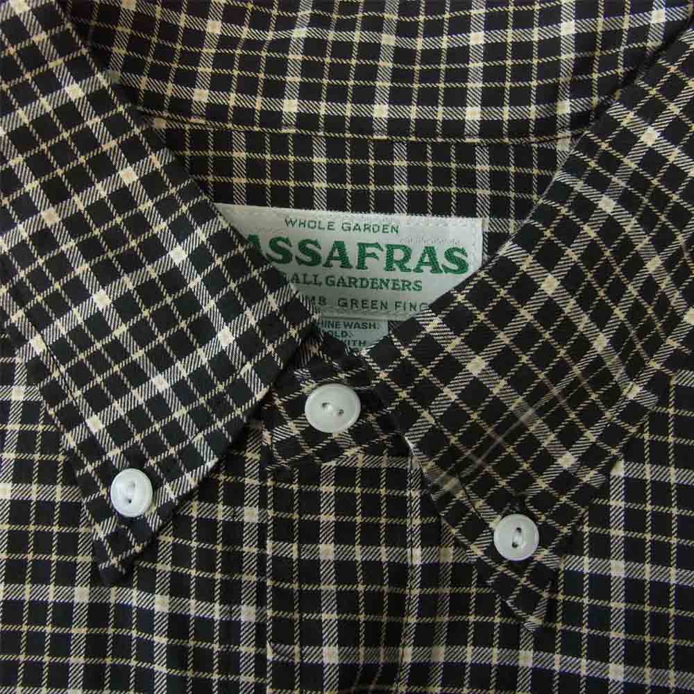 SASAFRAS ササフラス SF-211827 Green Thumb Shirt Graph Check グリーンサム チェック シャツ ブラック系 L【新古品】【未使用】【中古】