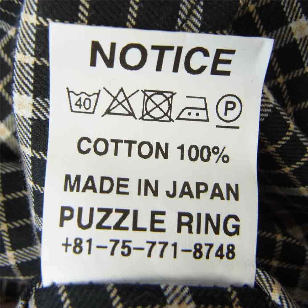 SASAFRAS ササフラス SF-211827 Green Thumb Shirt Graph Check グリーンサム チェック シャツ ブラック系 L【新古品】【未使用】【中古】