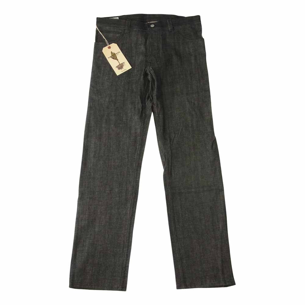 SASAFRAS ササフラス SF-201734 Sprayer 5 Pants 14oz Denim スプレイヤー デニム パンツ ブラック系 L【新古品】【未使用】【中古】