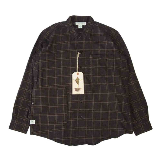 SASAFRAS ササフラス SF-211856 Diggin Half Cotton Tweed ディッギン ハーフ コットンツイード チェック シャツ ブラック系 XL【新古品】【未使用】【中古】