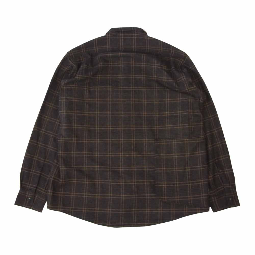 SASAFRAS ササフラス SF-211856 Diggin Half Cotton Tweed ディッギン ハーフ コットンツイード チェック シャツ ブラック系 XL【新古品】【未使用】【中古】