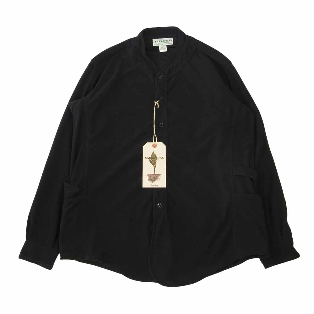 SASAFRAS ササフラス SF-211857 Vase Wall Gardener Half Fleece ベース ウォール ガーデナー ハーフ フリース カーディガン ブラック系 L【新古品】【未使用】【中古】
