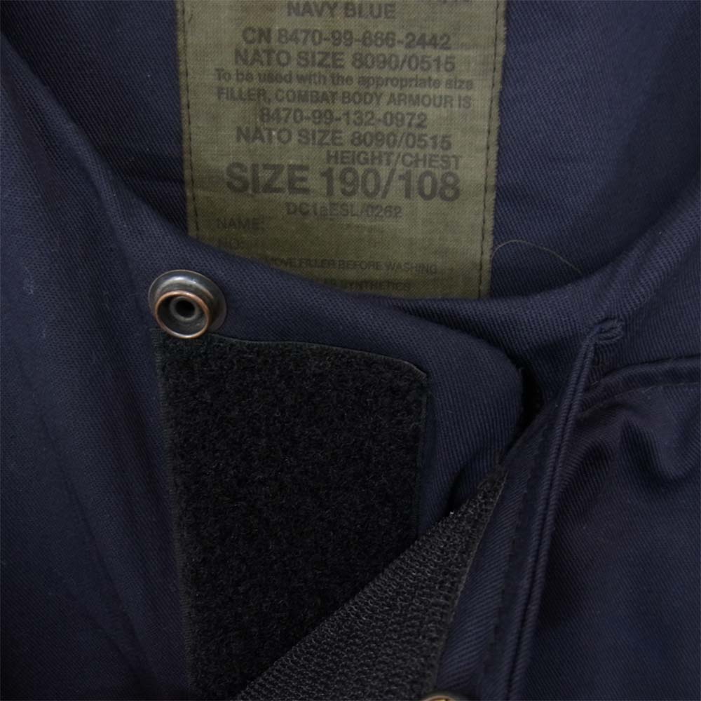 UK Royal Navy BODY ARMOR イギリス軍 タクティカル ベスト ロイヤルネイビー ネイビー系 190/108【中古】