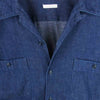COMOLI コモリ J03-02008 17SS WISM別注 デニム オープンカラー 長袖 シャツ 日本製 インディゴブルー系 1【中古】