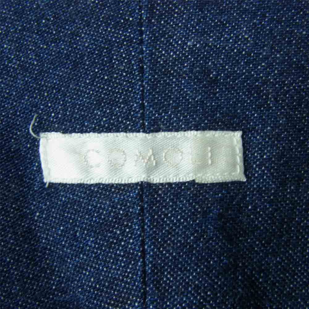 COMOLI コモリ J03-02008 17SS WISM別注 デニム オープンカラー 長袖 シャツ 日本製 インディゴブルー系 1【中古】