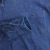 COMOLI コモリ J03-02008 17SS WISM別注 デニム オープンカラー 長袖 シャツ 日本製 インディゴブルー系 1【中古】