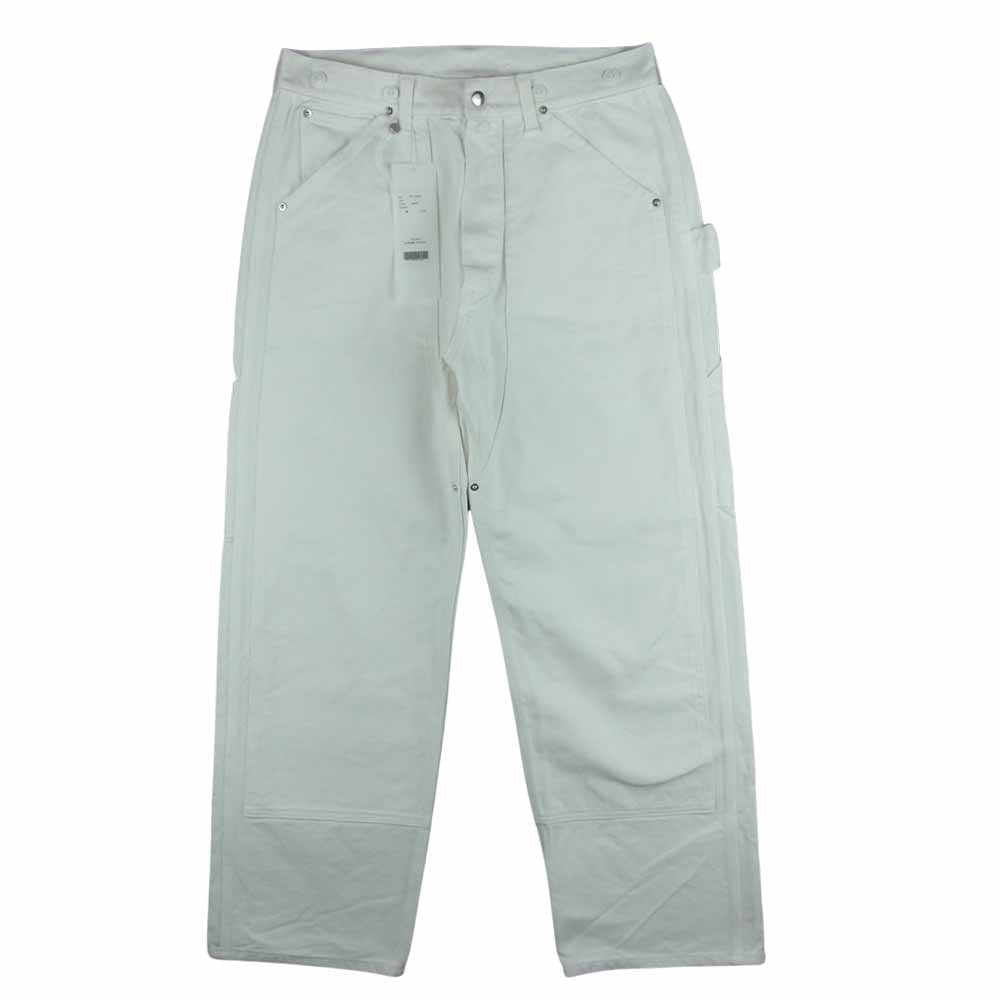 COMOLI コモリ 21SS T01-03009 コットン ダック ペインター パンツ 日本製 ホワイト系 1【中古】