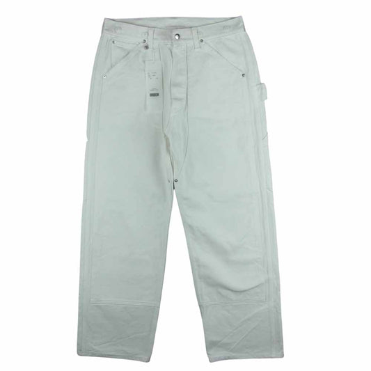 COMOLI コモリ 21SS T01-03009 コットン ダック ペインター パンツ 日本製 ホワイト系 1【中古】