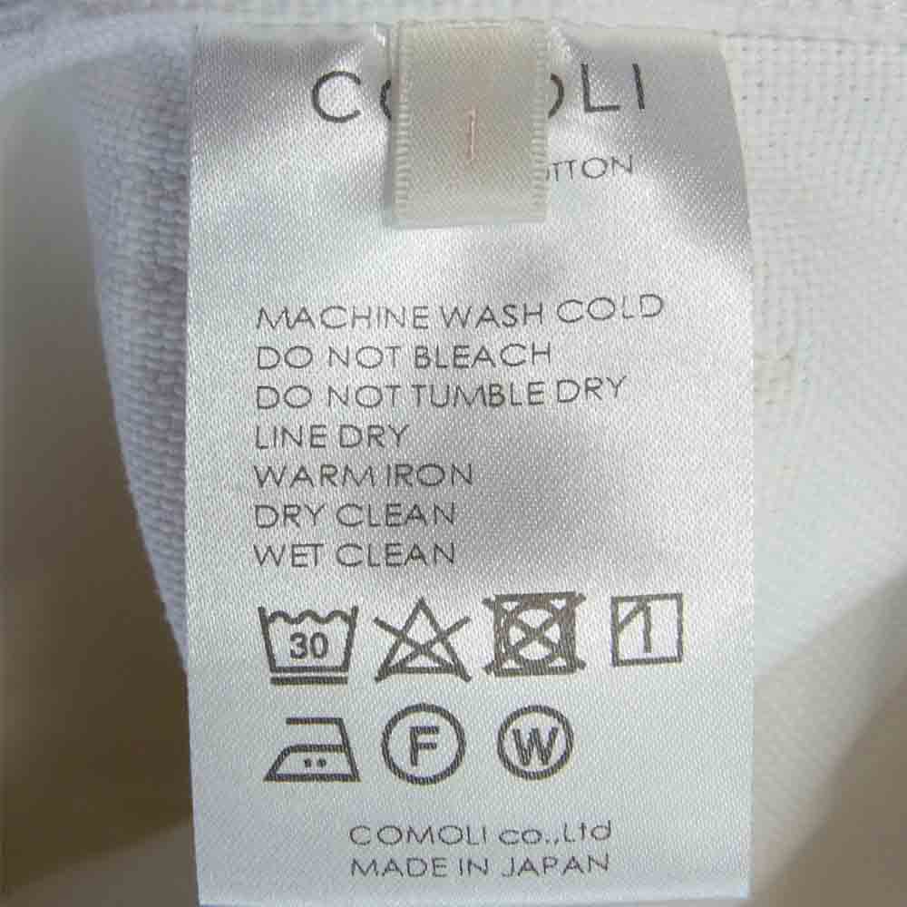 COMOLI コモリ 21SS T01-03009 コットン ダック ペインター パンツ 日本製 ホワイト系 1【中古】