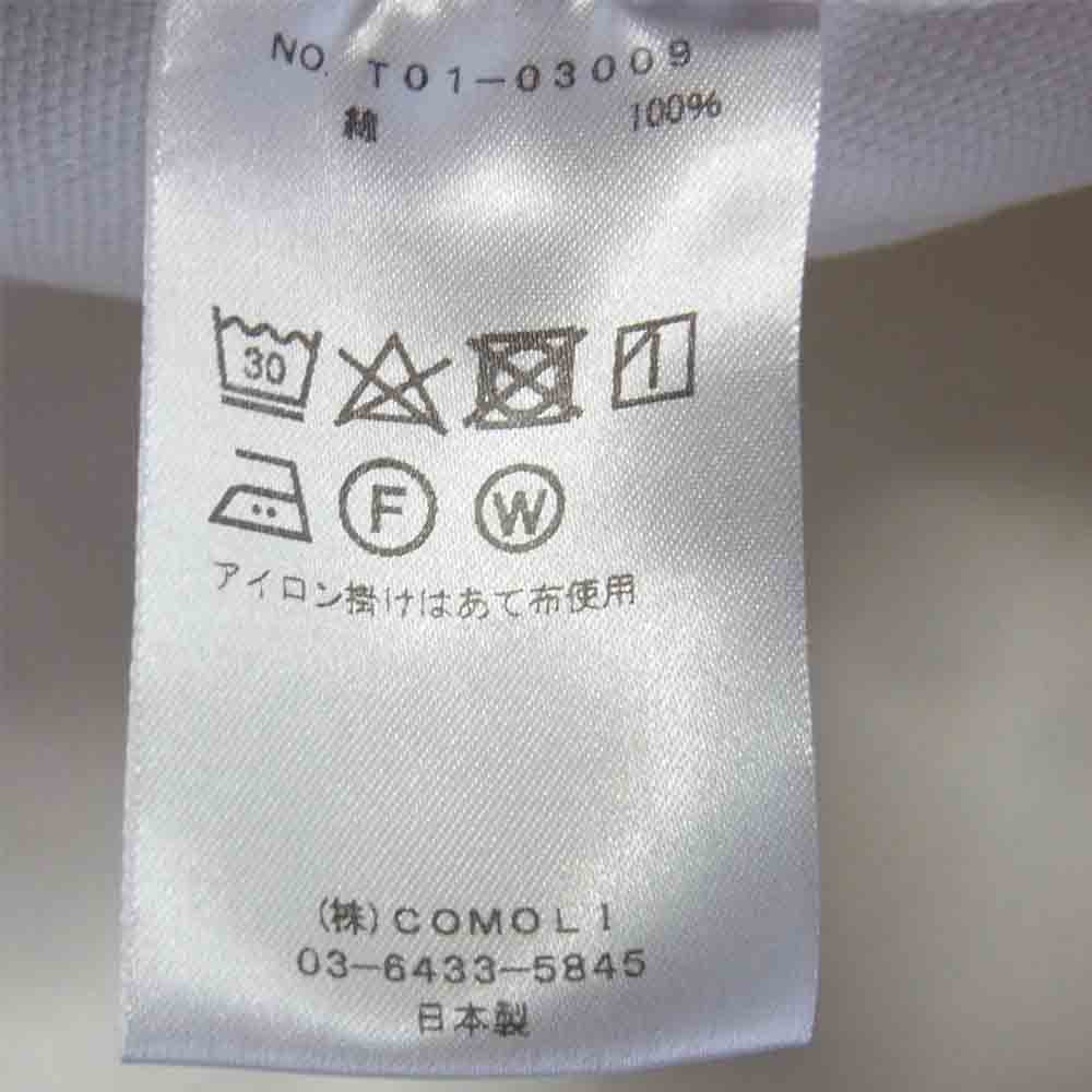COMOLI コモリ 21SS T01-03009 コットン ダック ペインター パンツ 日本製 ホワイト系 1【中古】