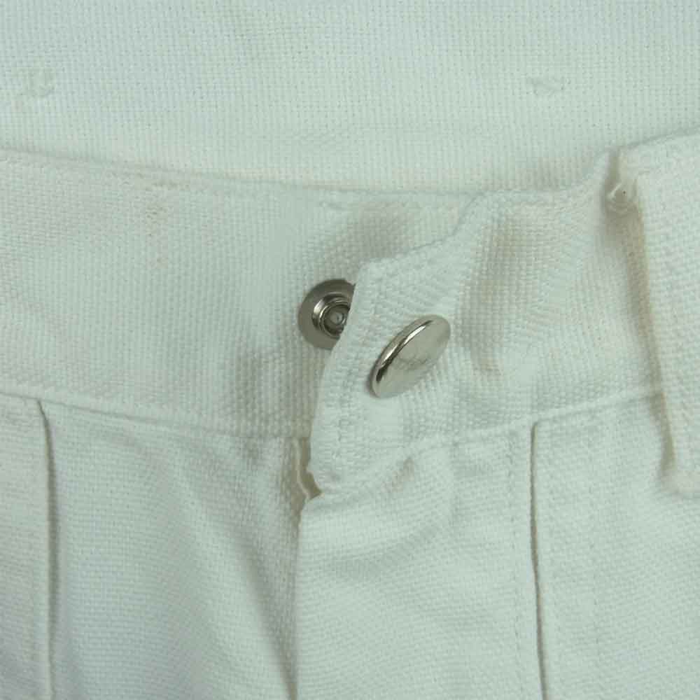 COMOLI コモリ 21SS T01-03009 コットン ダック ペインター パンツ 日本製 ホワイト系 1【中古】