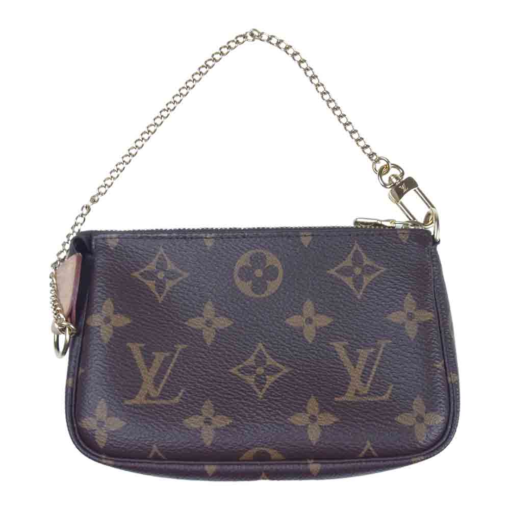 LOUIS VUITTON ルイ・ヴィトン M58009 モノグラム ミニポシェット アクセソワール ブラウン系【美品】【中古】