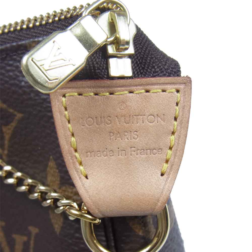 LOUIS VUITTON ルイ・ヴィトン M58009 モノグラム ミニポシェット アクセソワール ブラウン系【美品】【中古】