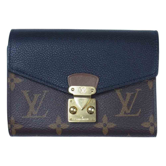 LOUIS VUITTON ルイ・ヴィトン M58415 モノグラム ポルトフォイユ パラス 財布 ブラウン系【中古】