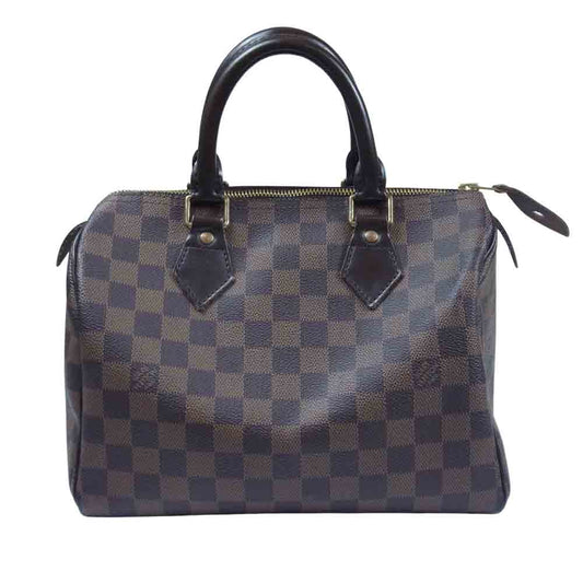 LOUIS VUITTON ルイ・ヴィトン N41365 ダミエ スピーディ 25 ハンド バッグ ダークブラウン系【中古】