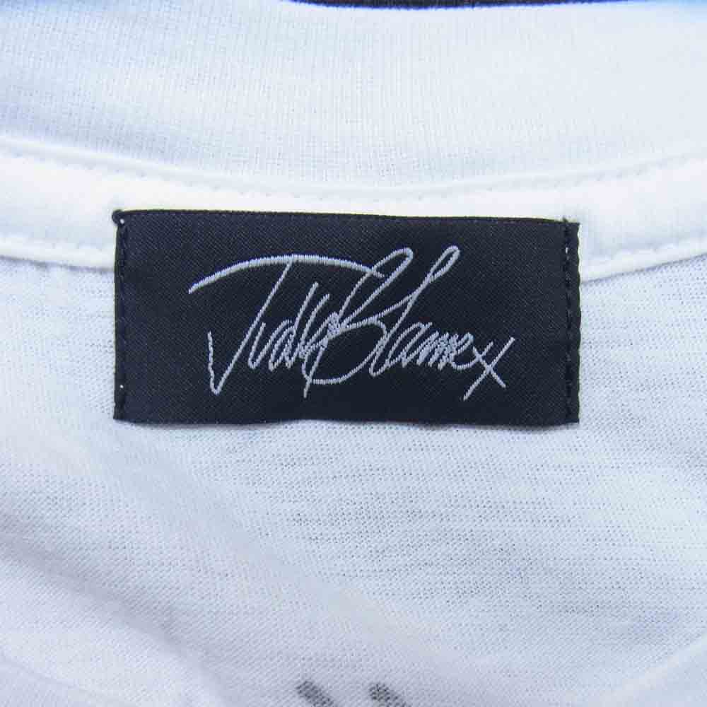 ジュディブレイム メッセージ プリント クルーネック 半袖 Tシャツ ホワイト系 XL【中古】