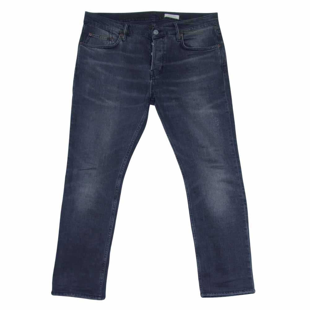 オールセインツ ME016M REX STRAIGHT 5ポケット ボタンフライ ストレート デニム パンツ ブラック系 36【中古】