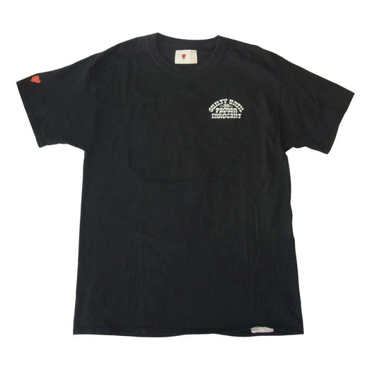 エモーショナリー アンアベイラブル バックプリント 半袖 ロゴ Tシャツ ブラック系 L【中古】