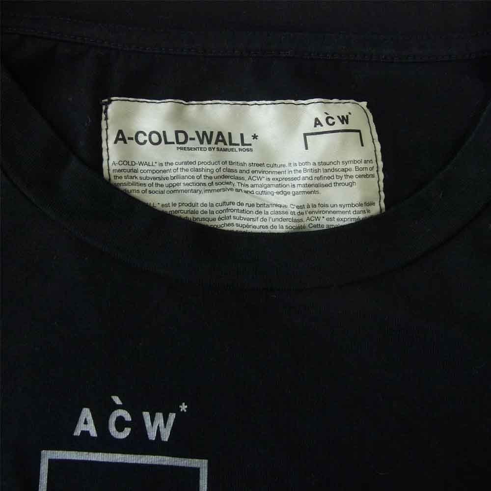 ア コールド ウォール CW8FMH05AP NATIONAL GALLERY ロゴ クルーネック 半袖 Tシャツ ブラック系 XL【中古】