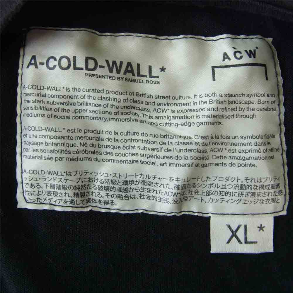 ア コールド ウォール CW8FMH05AP NATIONAL GALLERY ロゴ クルーネック 半袖 Tシャツ ブラック系 XL【中古】
