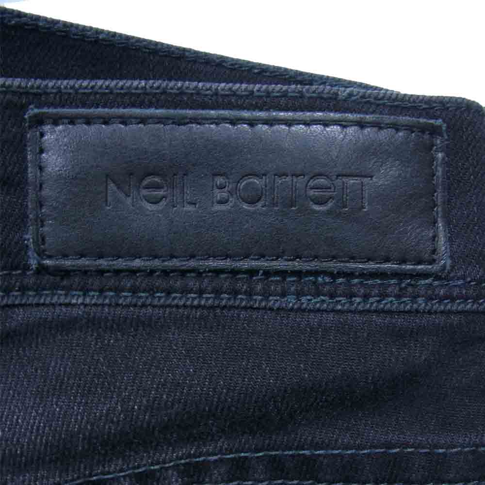 NEIL BARRETT ニールバレット BDE104-T2854 国内正規品 イタリア製 スリムフィット ストレート デニム パンツ ブラック系 36【中古】