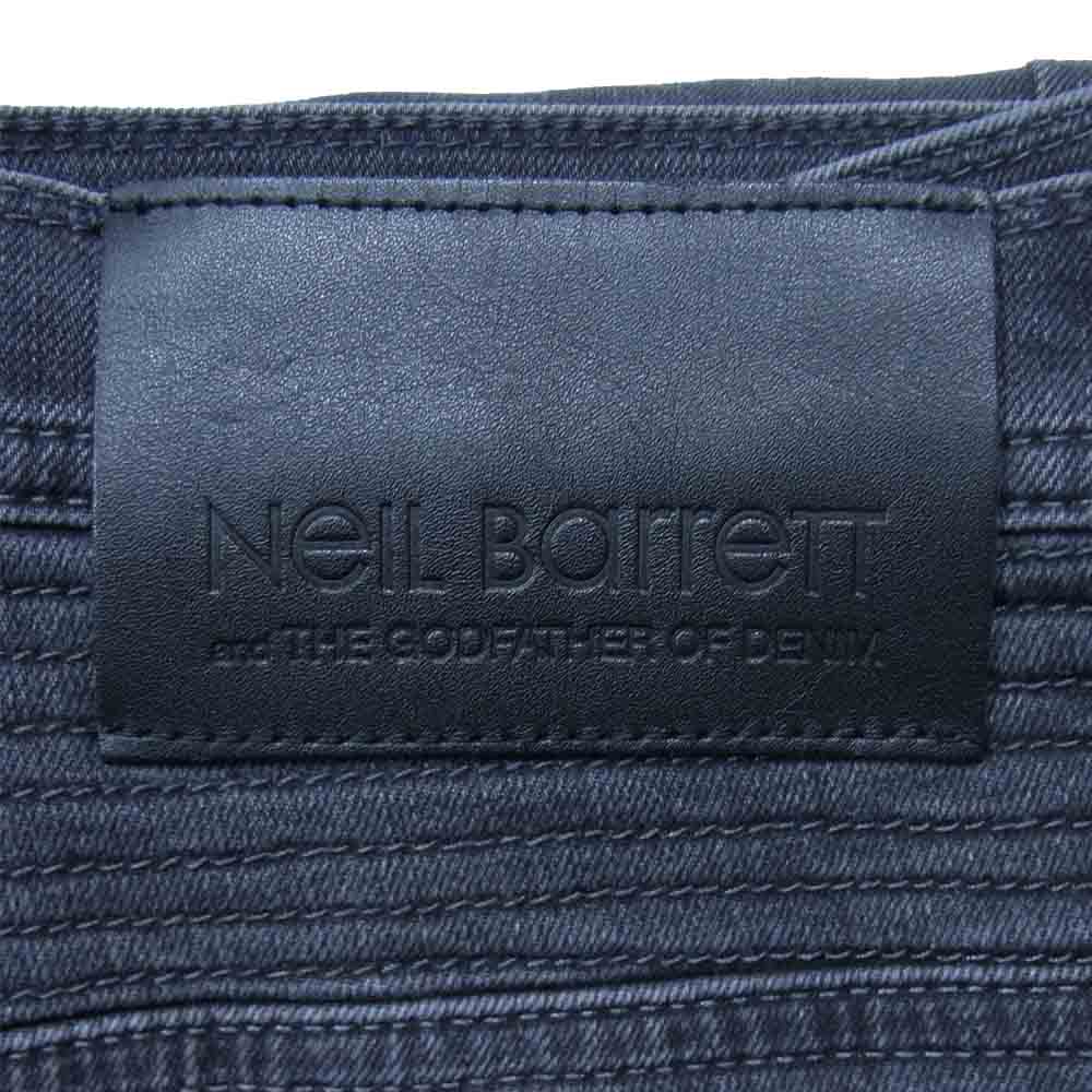 NEIL BARRETT ニールバレット 20SS BDE002-F9802 イタリア製 スキニーフィット テーパード デニム パンツ ブラック系 36【中古】