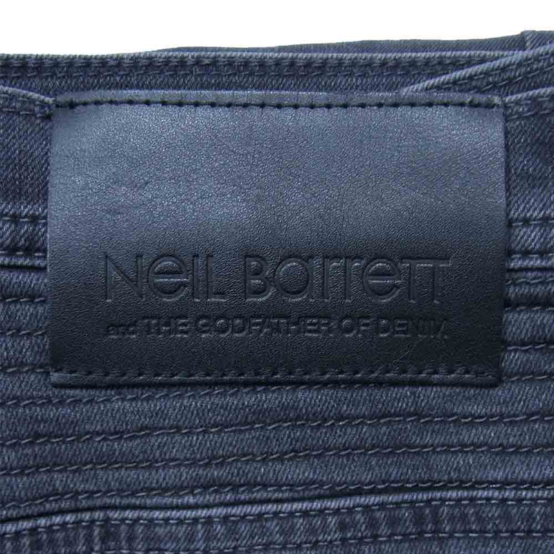 NEIL BARRETT ニールバレット 20SS BDE002-F9802 イタリア製 スキニーフィット テーパード デニム パンツ ブラック系 36【中古】