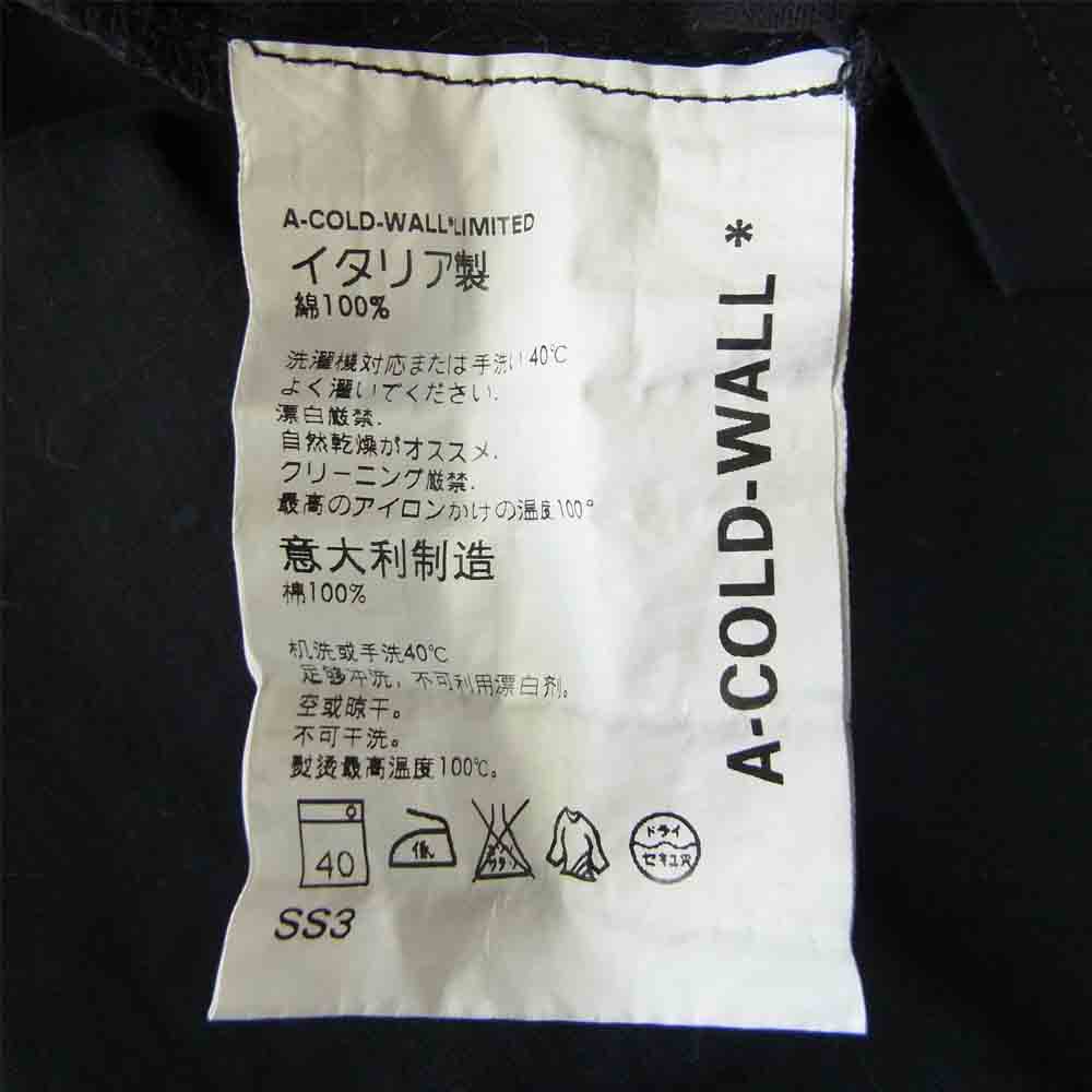 ア コールド ウォール ペイント ロゴ クルーネック 半袖 Tシャツ ブラック系 XL【中古】