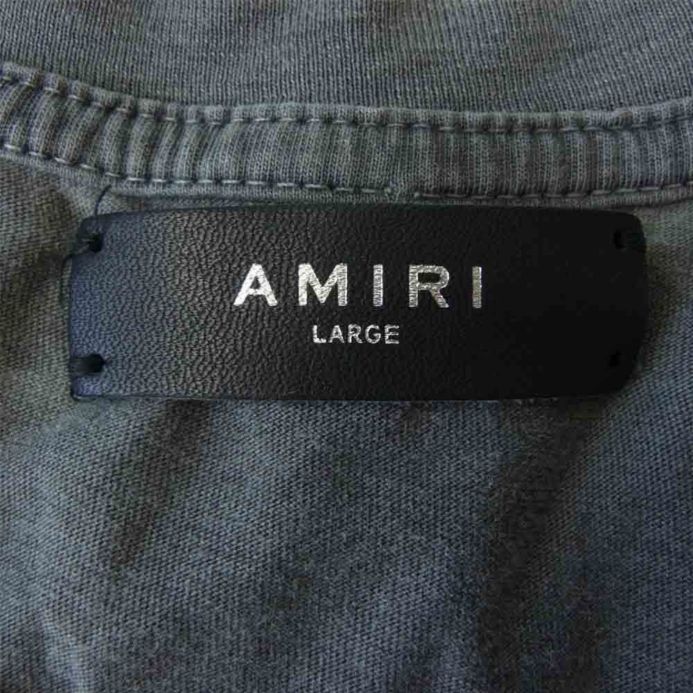 アミリ Good Guys wear Black Tee グッド ガイズ ウェアー Tシャツ 半袖 グレー系 L【中古】