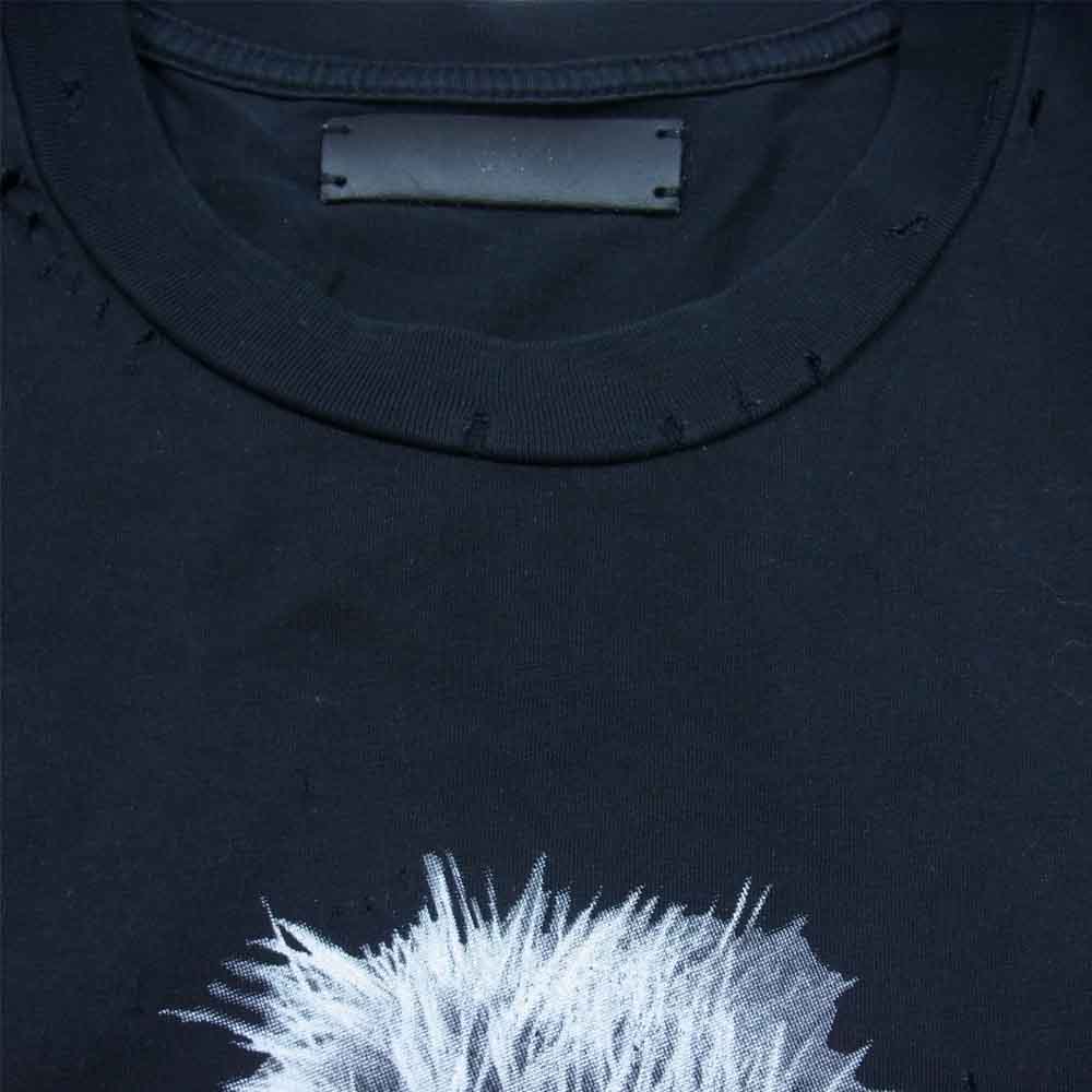 アミリ 18AW MTSST-LBP 国内正規品 THE LOSTBOY ロストボーイプリント ダメージ加工 半袖カットソー ブラック系 40【中古】