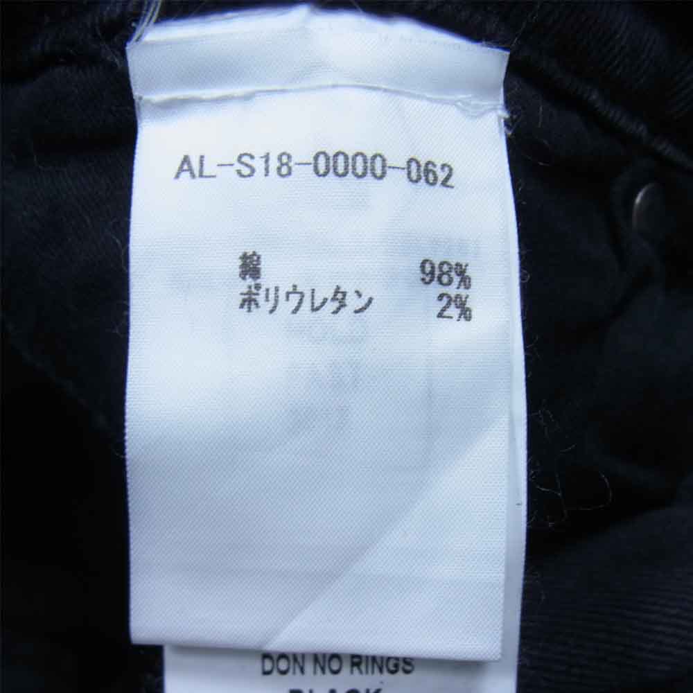 アルケミスト AL-S18-0000-062 国内正規品 ダメージ加工 5ポケット ストレート デニム パンツ ブラック系 36【中古】