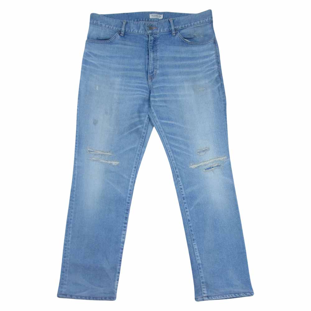 Ron Herman ロンハーマン DENIM 2720600117 ダメージ リペア ユーズド加工 デニム パンツ インディゴブルー系 36【中古】