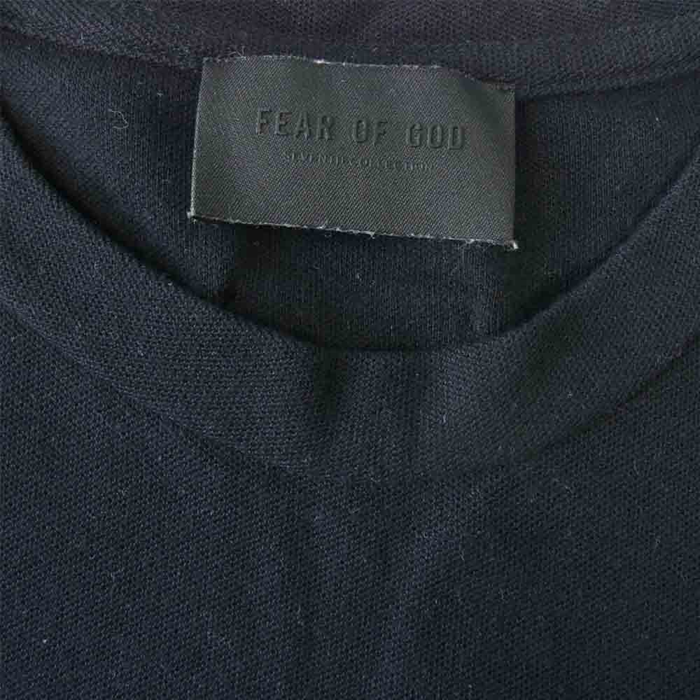 FEAR OF GOD フィアオブゴッド FG50-039PIQ 7th Collection Pique Pocket Tee セブンス コレクション ピケ ポケット Tシャツ 半袖 ブラック系 M【中古】