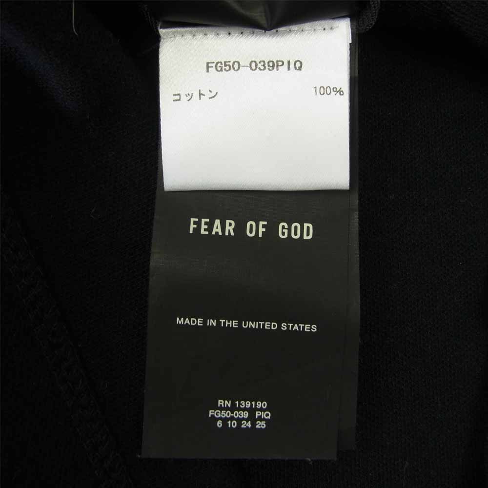 FEAR OF GOD フィアオブゴッド FG50-039PIQ 7th Collection Pique Pocket Tee セブンス コレクション ピケ ポケット Tシャツ 半袖 ブラック系 M【中古】