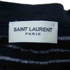 SAINT LAURENT サンローラン エディ期 15AW 391248 Y2MB1 ボーダー 半袖カットソー ブラック系 L【中古】