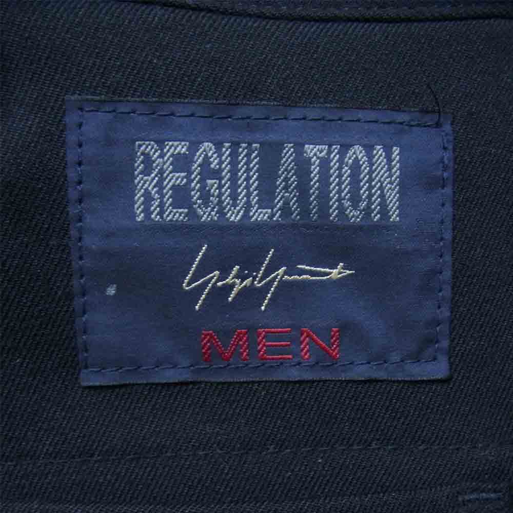 Yohji Yamamoto ヨウジヤマモト REGULATION MEN 17AW HK-P01-140 ノータック ウールギャバ テーパードパンツ ブラック系 3【中古】