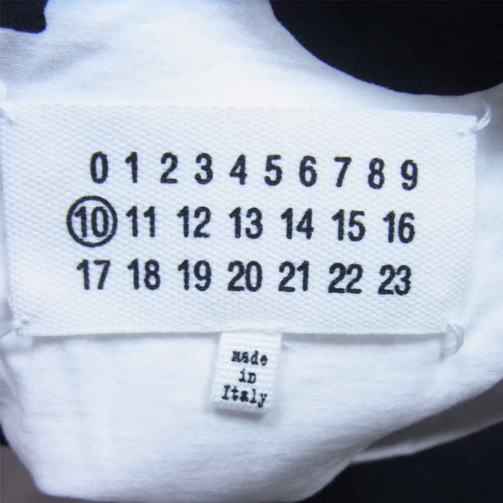 MAISON MARGIELA メゾンマルジェラ 21AW S50GC0663 S22816 10ライン オーバーサイズ チャリティー グラフィック Tシャツ ホワイト系 M【美品】【中古】