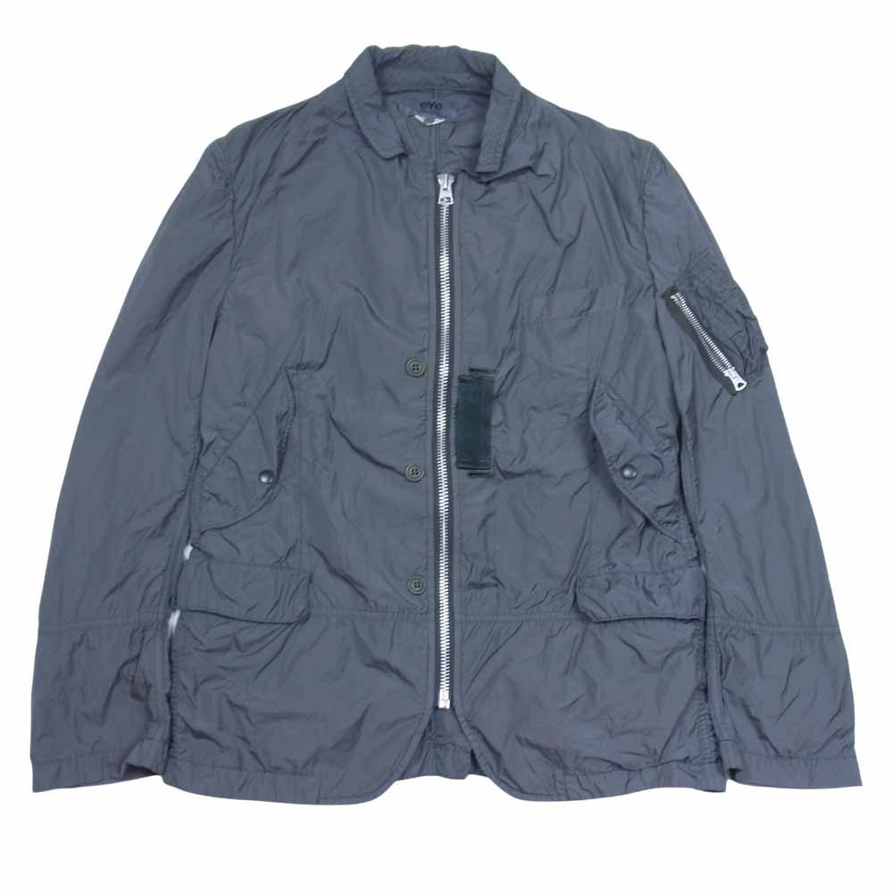 COMME des GARCONS コムデギャルソン eYe JUNYAWATANABE MAN WG-J918 21SS アイ ジュンヤワタナベマン エステルツイル 製品染め ミリタリー カスタム スプリング ジャケット カーキ系 L【美品】【中古】