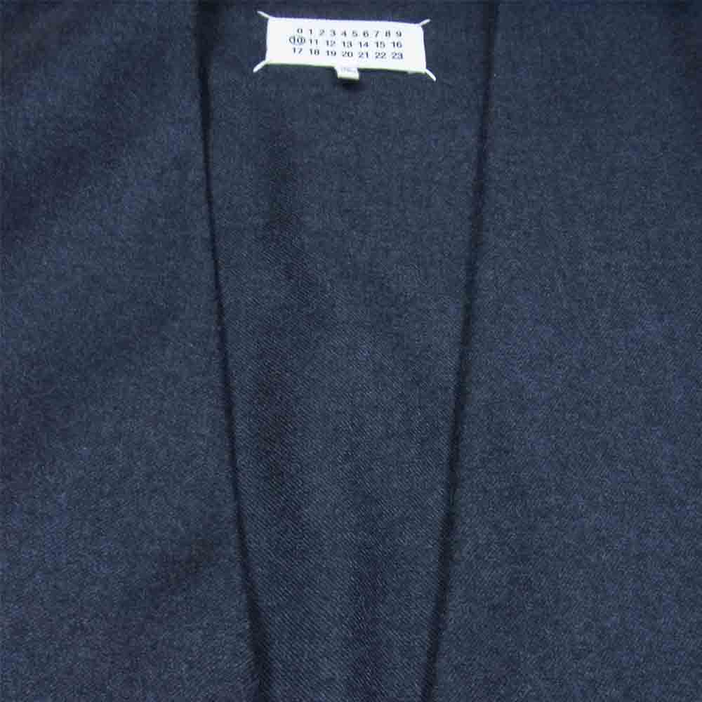 MAISON MARGIELA メゾンマルジェラ 17AW S50BN0318 10ライン ウール ノーカラー ジャケット チャコール系 52【美品】【中古】