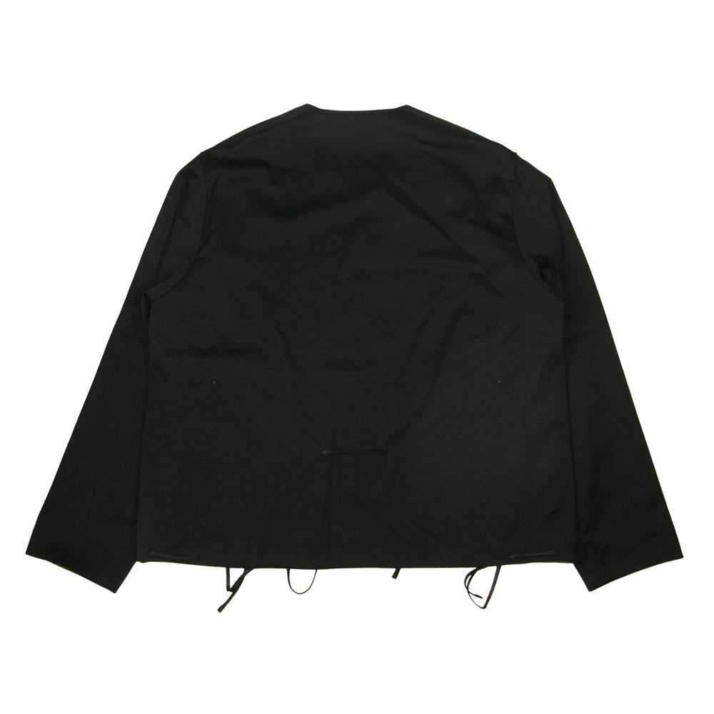 JIL SANDER ジルサンダー ノーカラー コーチ ジャケット ブラック系 50【美品】【中古】