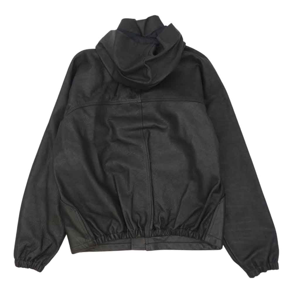 Rick Owens リックオウエンス 20AW RU20F3763LCW イーストランドタグ 着脱式フード付  Leather Jacket カウレザー ジャケット ブルゾン ブラック系 09【美品】【中古】