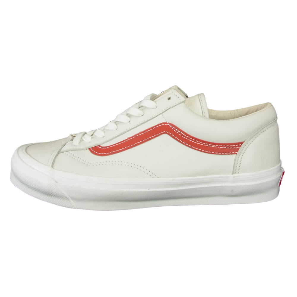 VANS バンズ VAULT OG STYLE 36 LX （PREMIUMLEATHER) MRSHLW/FRMLO レザー スニーカー ホワイト系 28㎝【美品】【中古】
