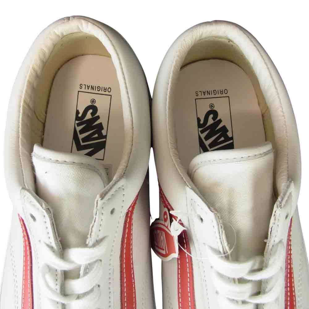 VANS バンズ VAULT OG STYLE 36 LX （PREMIUMLEATHER) MRSHLW/FRMLO レザー スニーカー ホワイト系 28㎝【美品】【中古】