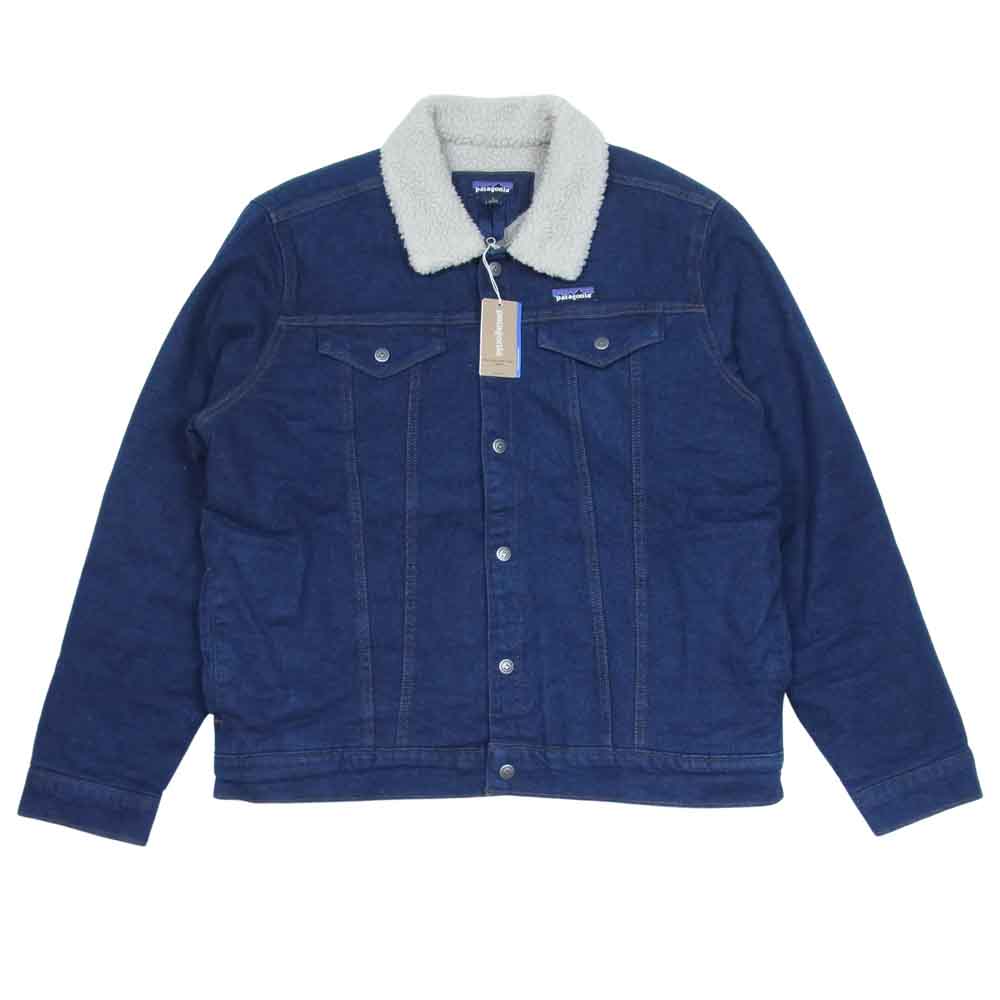 patagonia パタゴニア 21AW 26520 PILE LINED TRUCKER JACKET メンズ パイル ラインド トラッカー ボア ジャケット インディゴブルー系 L【極上美品】【中古】