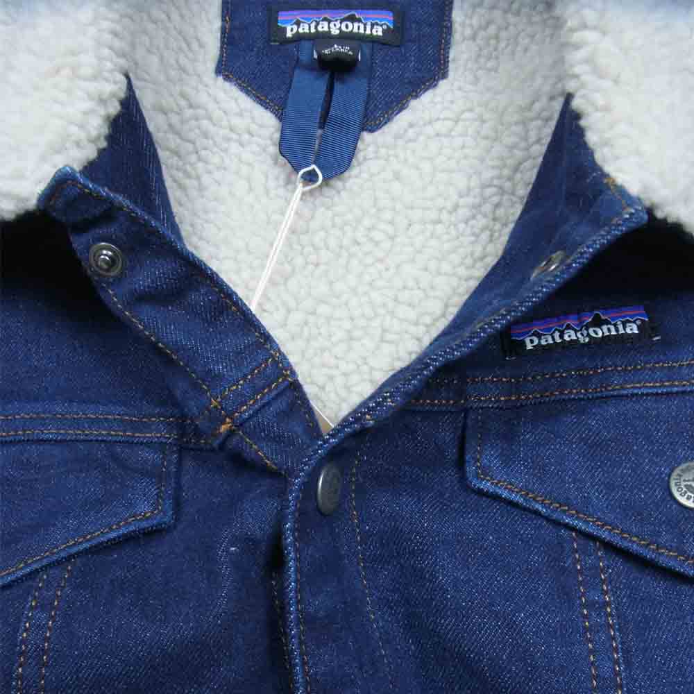 patagonia パタゴニア 21AW 26520 PILE LINED TRUCKER JACKET メンズ パイル ラインド トラッカー ボア ジャケット インディゴブルー系 L【極上美品】【中古】