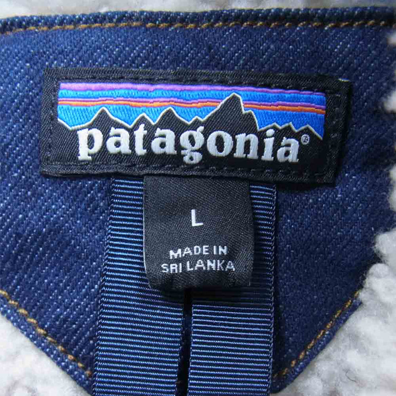 patagonia パタゴニア 21AW 26520 PILE LINED TRUCKER JACKET メンズ パイル ラインド トラッカー ボア ジャケット インディゴブルー系 L【極上美品】【中古】